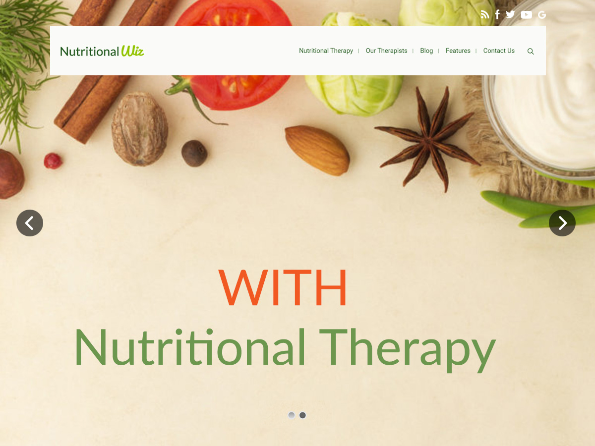 Nutritional Layout Built Using Elementor and WPBakery WordPress Page Builders