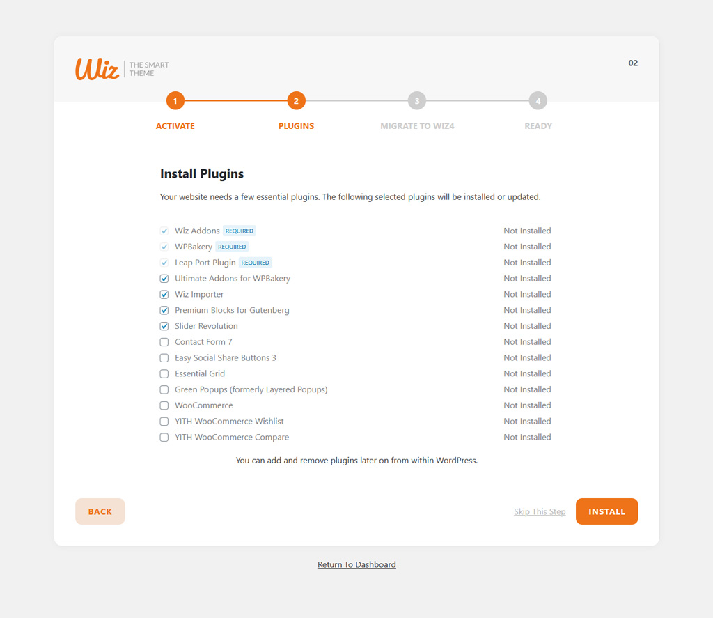 Wiz 4.0 Migration Wizard Required Plugins